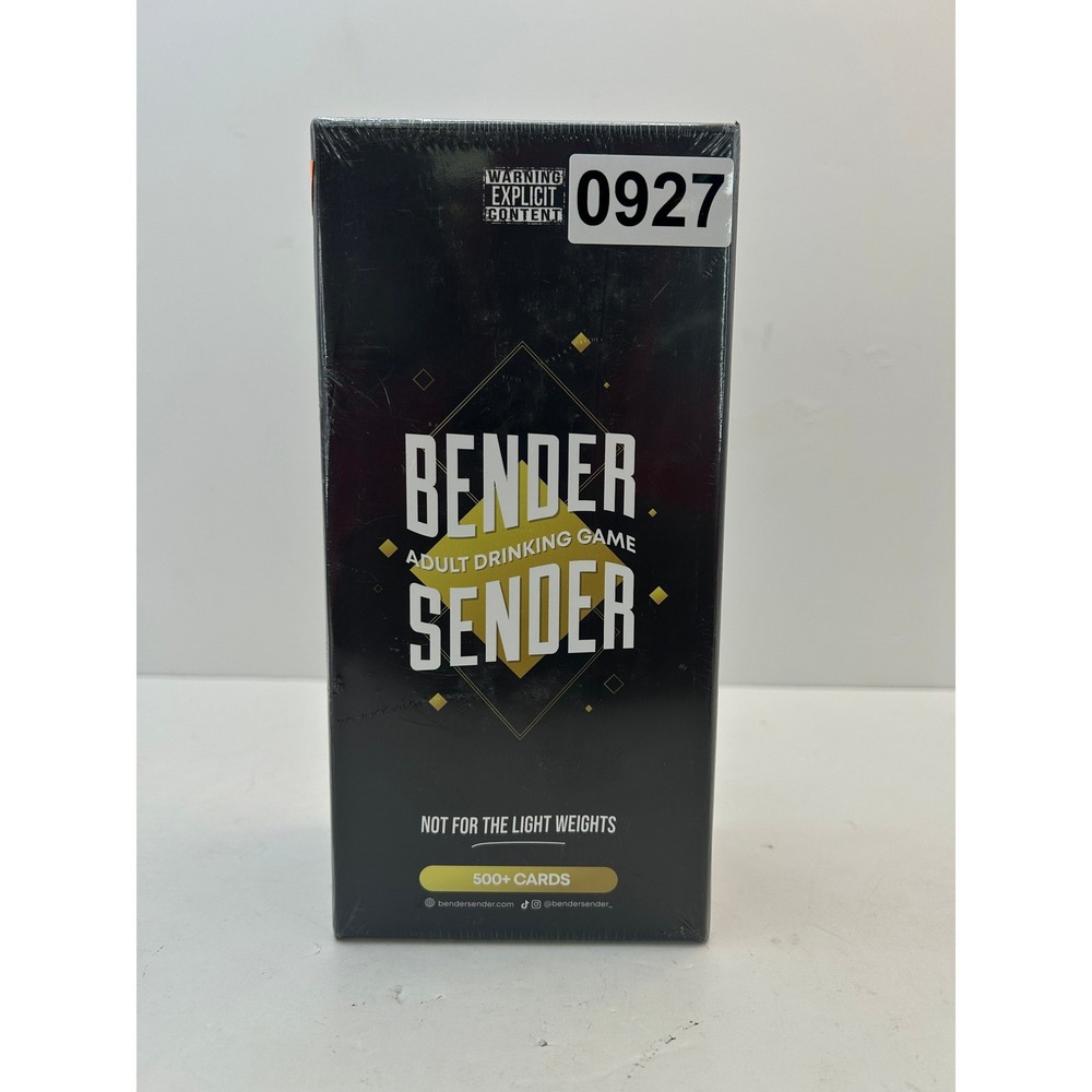 Bender Sender Adult Drinking Card Game 18+ 500+ Cards OS Black